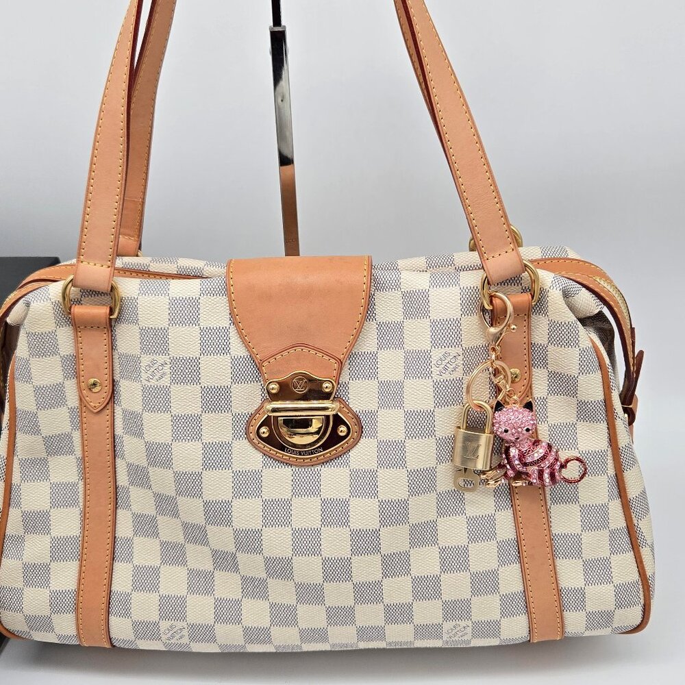 Authentic LV Louis Vuitton Gold Lock & Key 🔑Unbranded Cat Keychain Charm - Picture 4 of 10